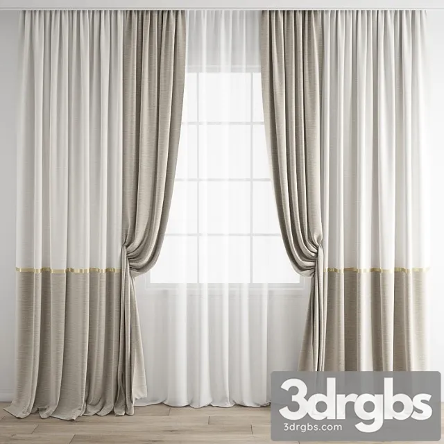 Curtain 688 2 3D Model Download