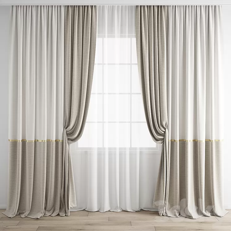 Curtain 688 3D Model Free Download