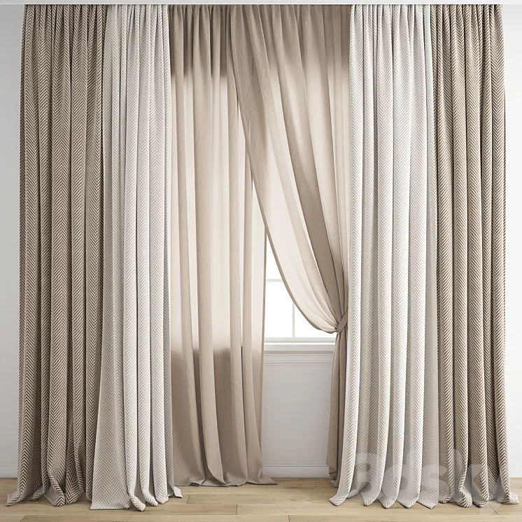 Curtain 689 3D Model Free Download
