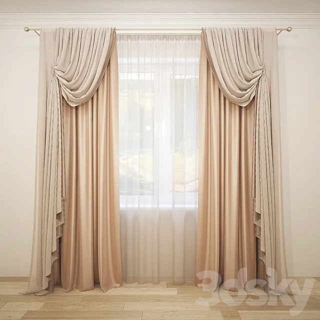 Curtain-7 3D Model Curtain-7 3D Model
