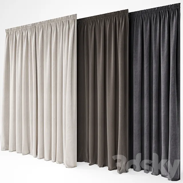 Curtain 70 3D Model Curtain 70 3D Model
