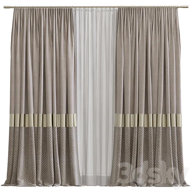 Curtain #703 3D Model Curtain #703 3D Model