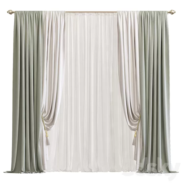 Curtain 704 3D Model Curtain 704 3D Model