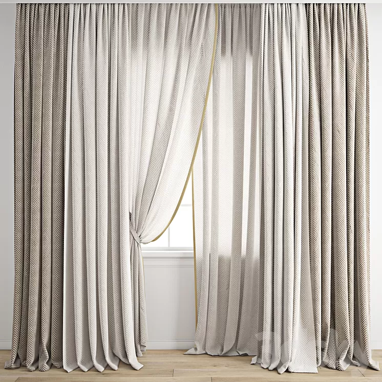 Curtain 712 3D Model Free Download