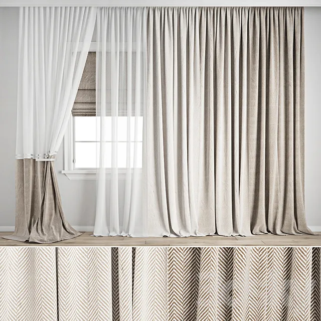 Curtain 717 3D Model