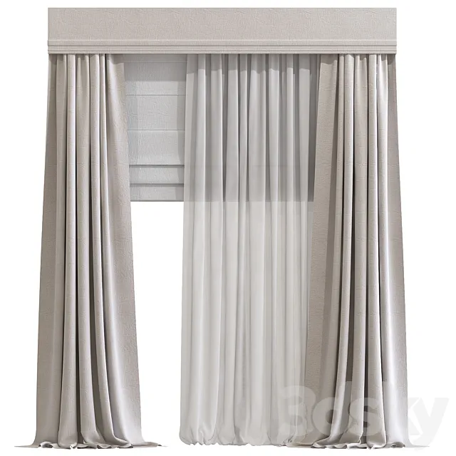 Curtain 717 3D Model Curtain 717 3D Model
