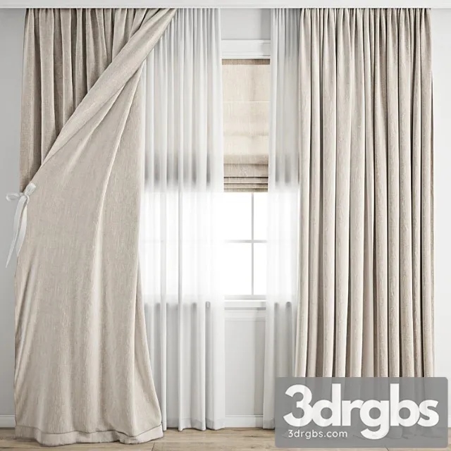Curtain 719 1 3D Model Download