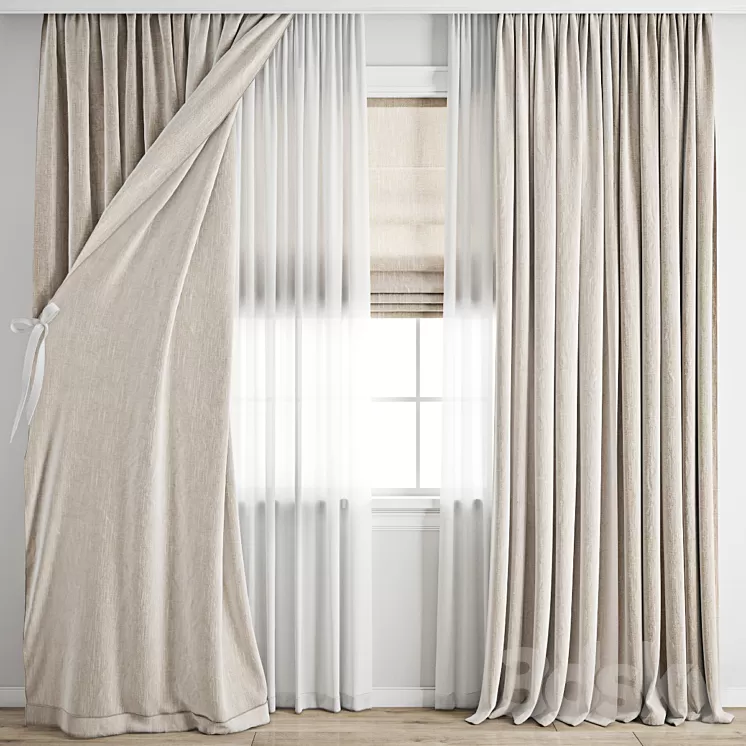 Curtain 719 3D Model Free Download