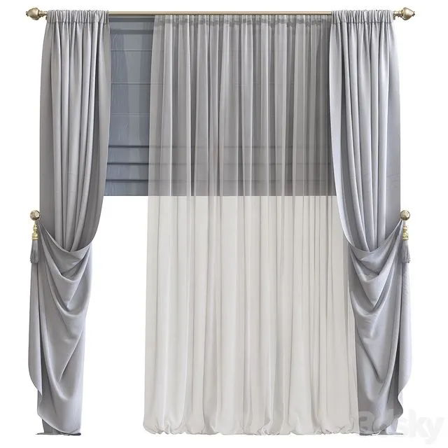 Curtain 731 3D Model Curtain 731 3D Model