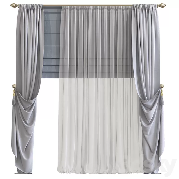 Curtain 731 3D Model Curtain 731 3D Model