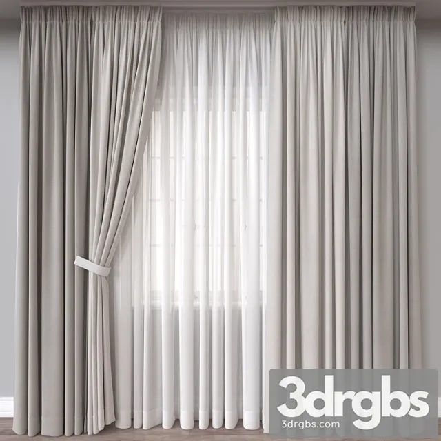 Curtain 733 3D Model Download