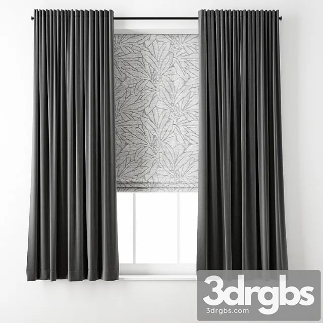 Curtain 74 3 3D Model Download