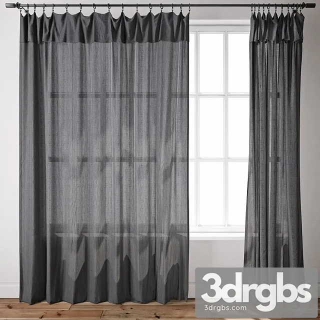 Curtain 74 3D Model Download