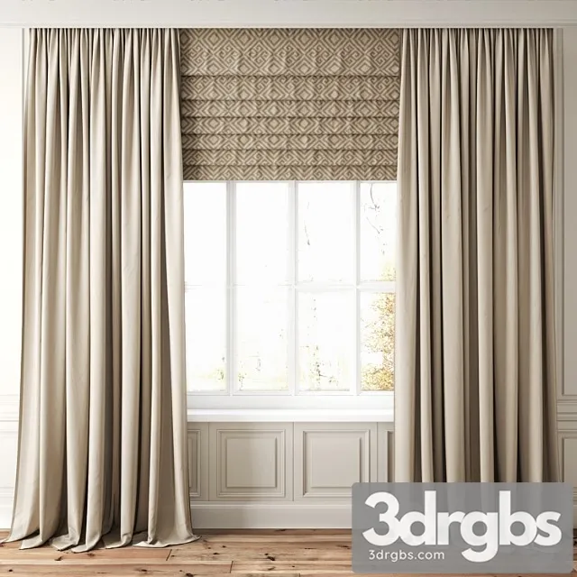 Curtain 75 3D Model Download