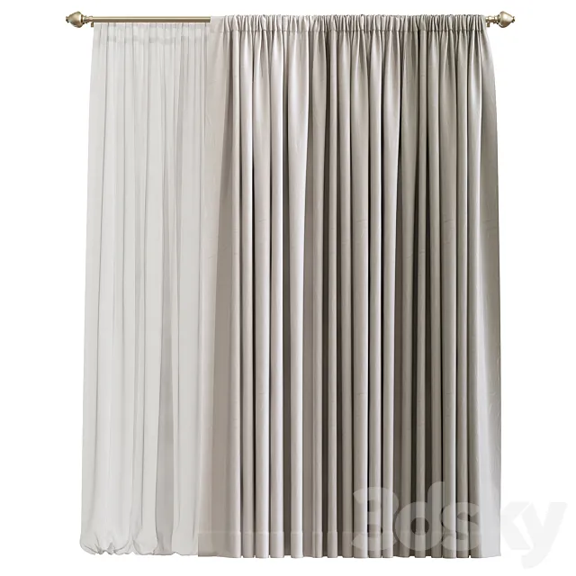 Curtain 750 3D Model