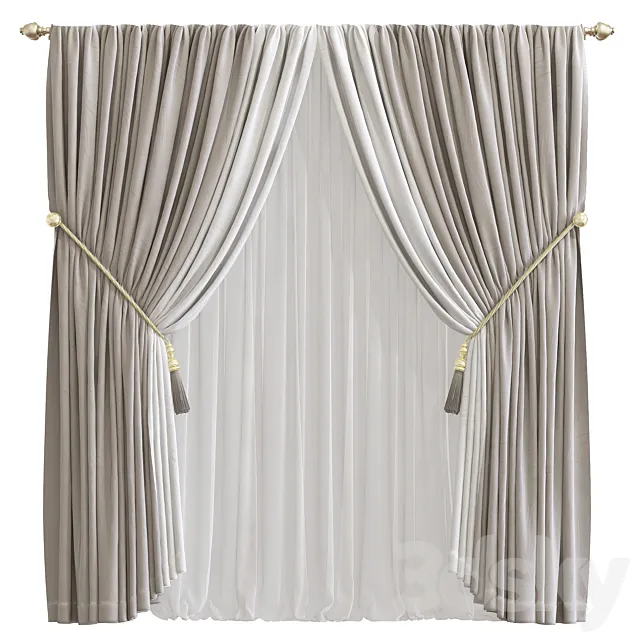 Curtain 757 3D Model Curtain 757 3D Model