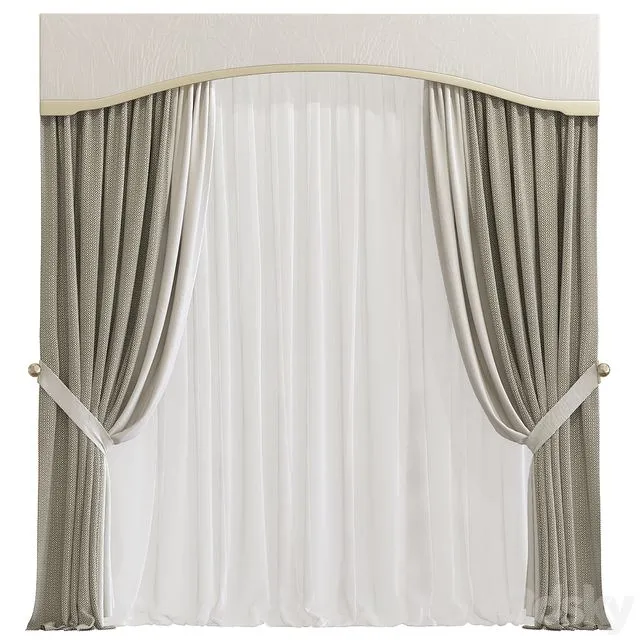 Curtain 775 3D Model Curtain 775 3D Model