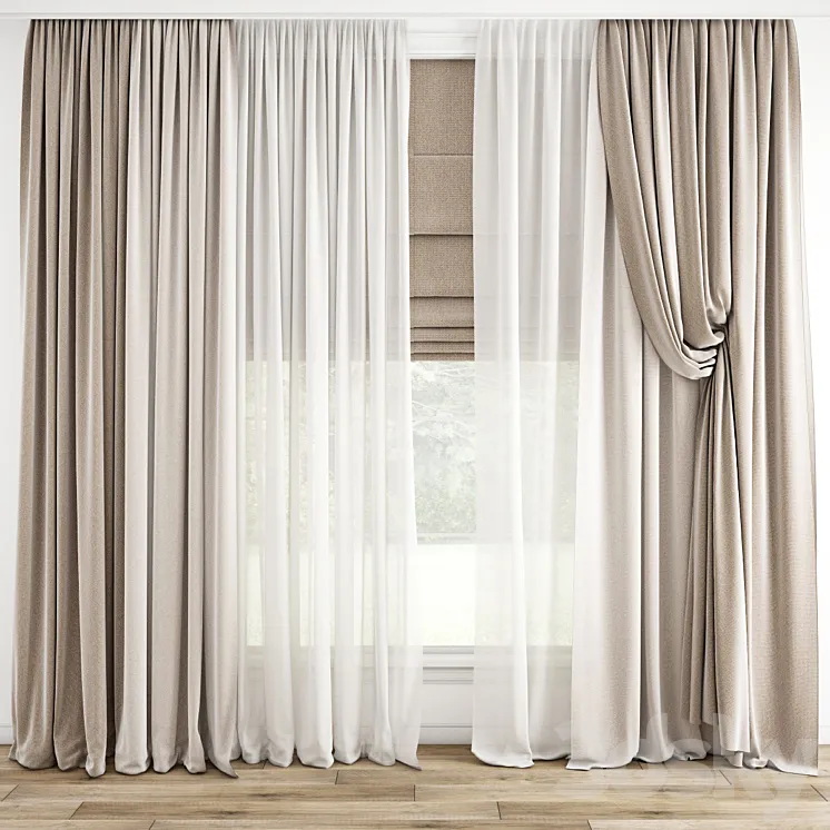 Curtain 780 3D Model Free Download