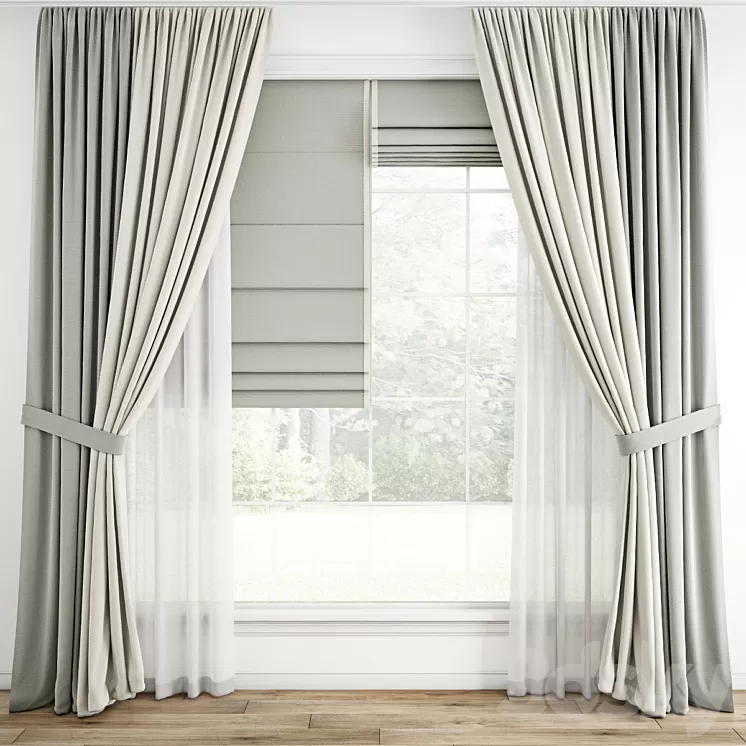 Curtain 786 3D Model Free Download