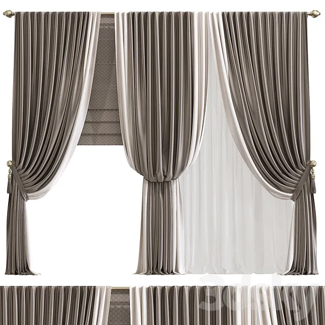 Curtain 792 3D Model Curtain 792 3D Model