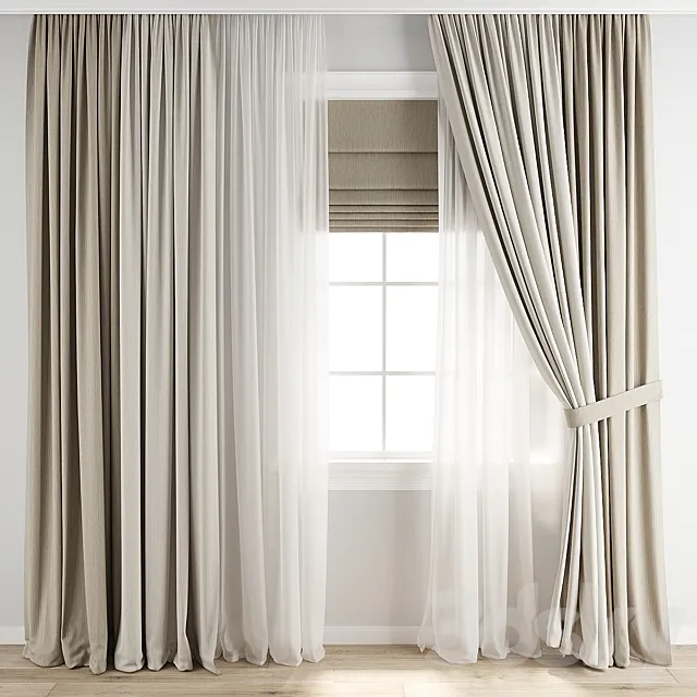 Curtain 820 3D Model Curtain 820 3D Model