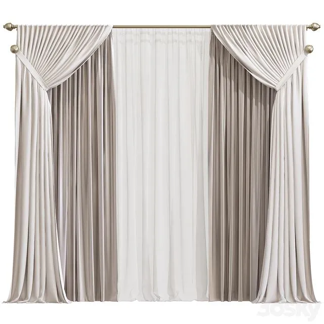 Curtain 830 3D Model Curtain 830 3D Model