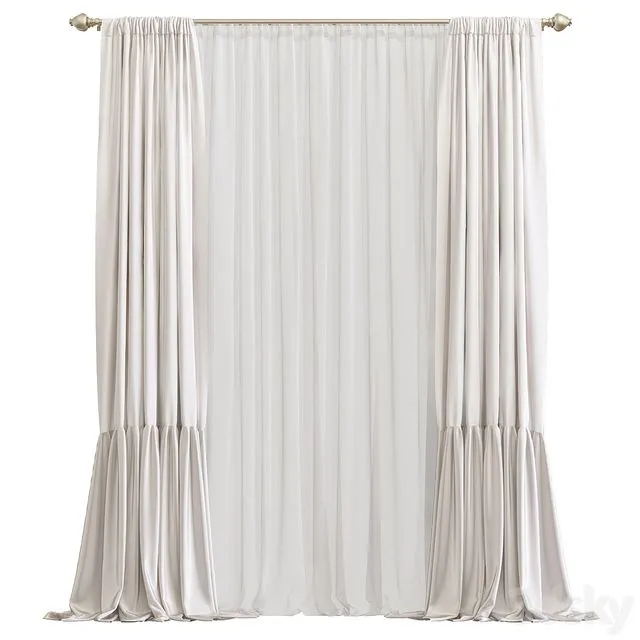 Curtain 842 3D Model Curtain 842 3D Model