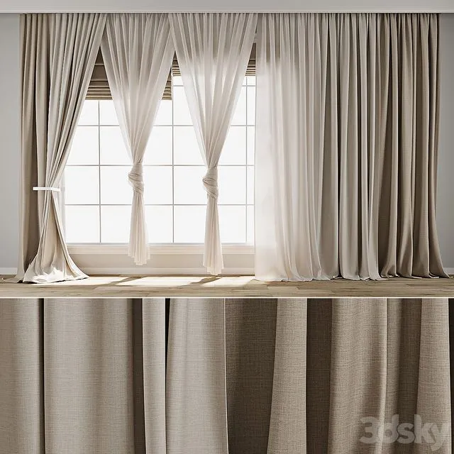 Curtain 843 3D Model Curtain 843 3D Model