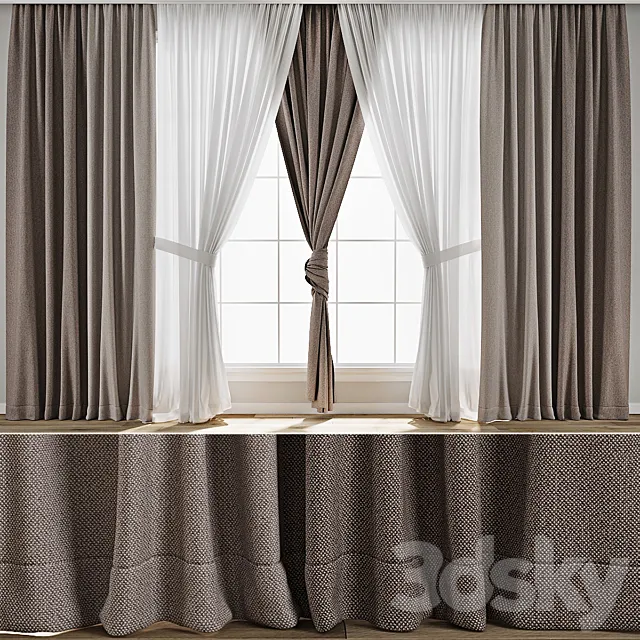Curtain 844 3D Model Curtain 844 3D Model