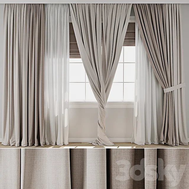 Curtain 853 3D Model Curtain 853 3D Model