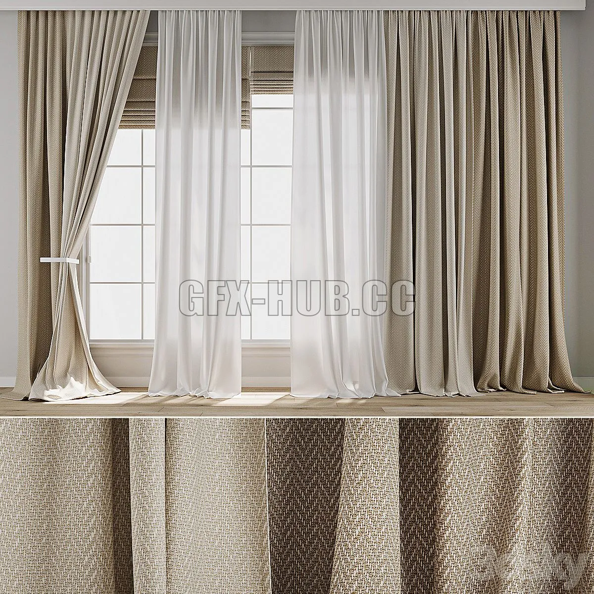 Curtain 857 3D Model
