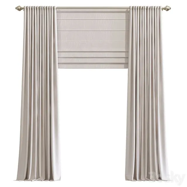 Curtain 871 3D Model Curtain 871 3D Model
