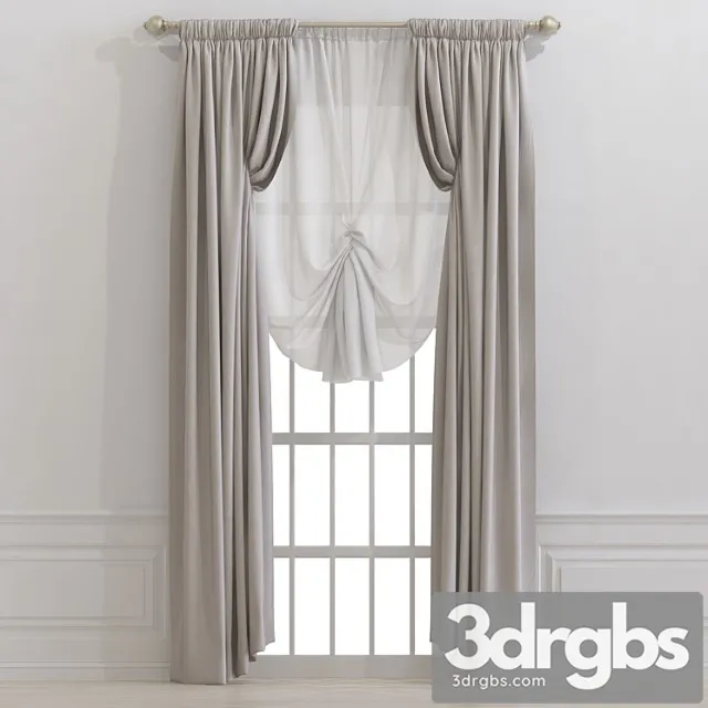 Curtain 890 3D Model Download