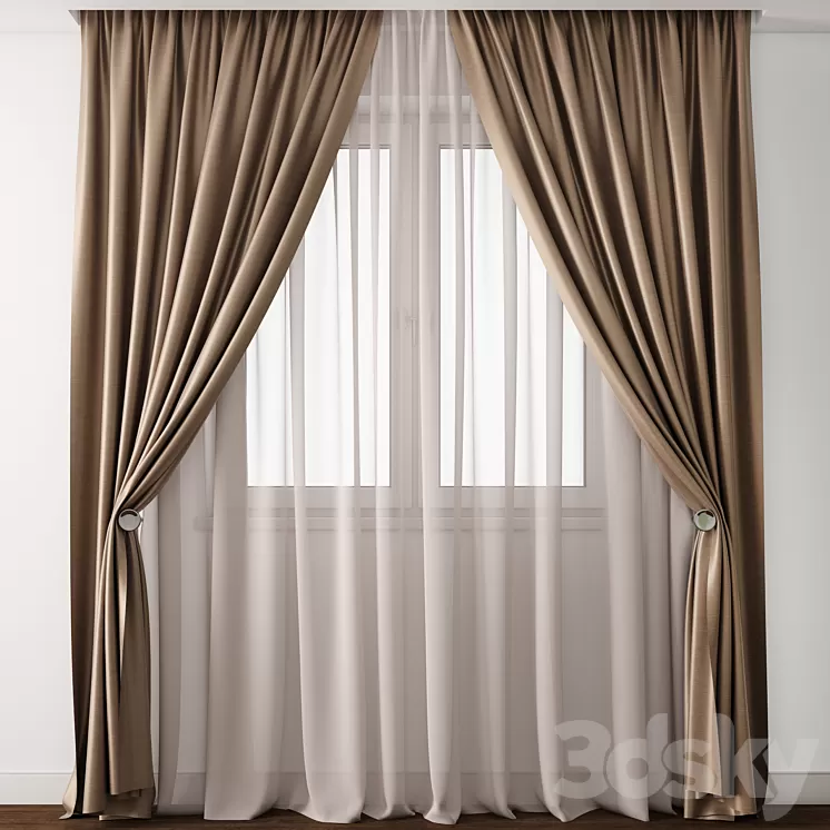 Curtain 9 3D Model