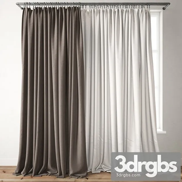 Curtain 90 3D Model Download