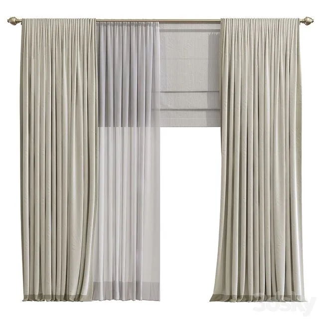Curtain 906 3D Model Curtain 906 3D Model