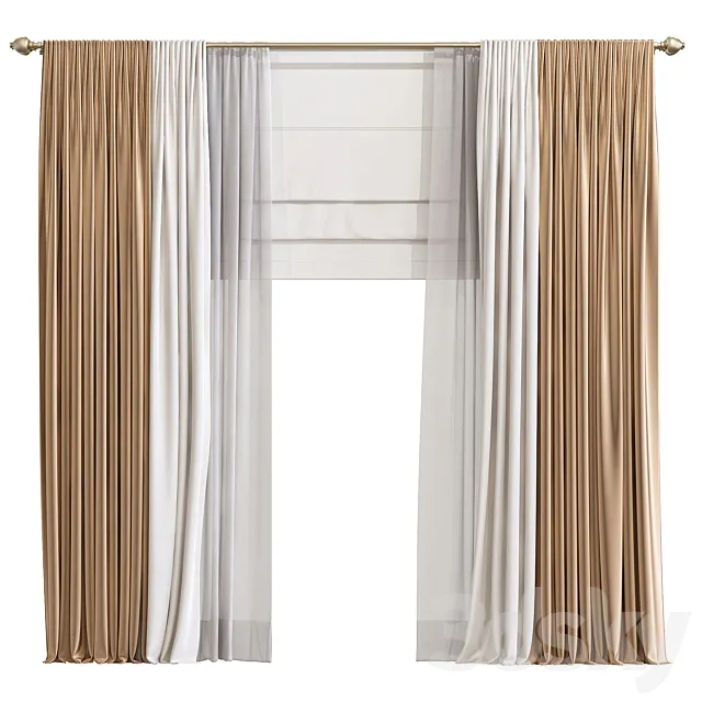 Curtain 908 3D Model Curtain 908 3D Model
