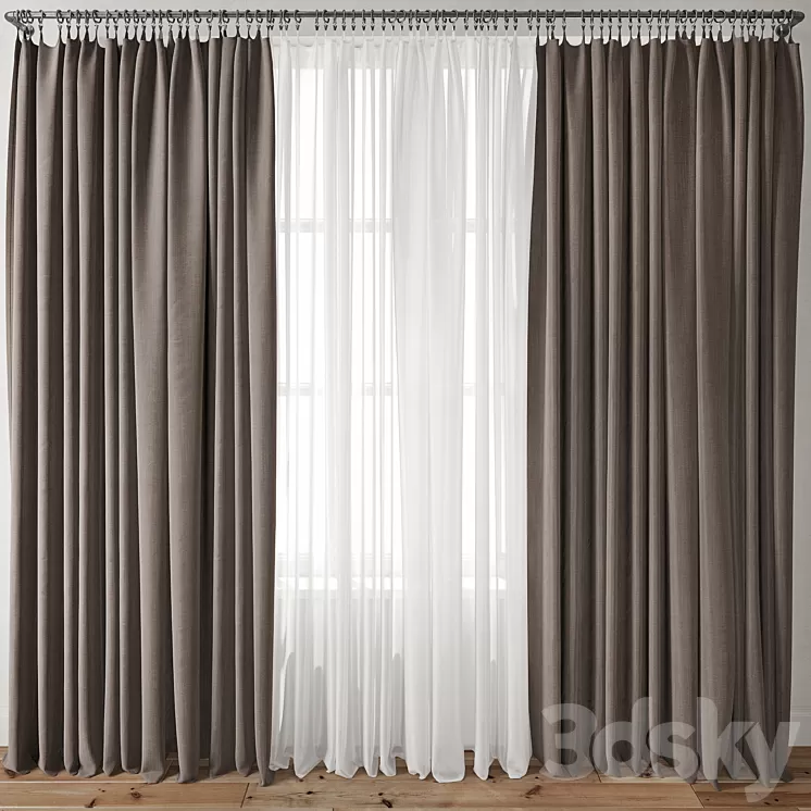 Curtain 91 3D Model