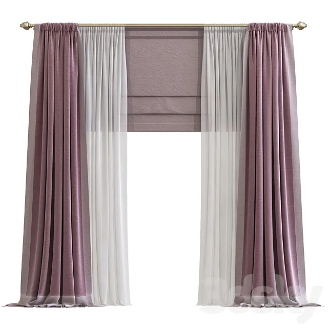 Curtain 912 3D Model Curtain 912 3D Model