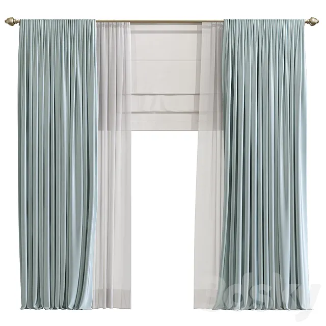 Curtain 917 3D Model Curtain 917 3D Model