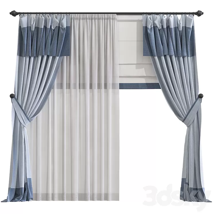 Curtain 945 3D Model Free Download