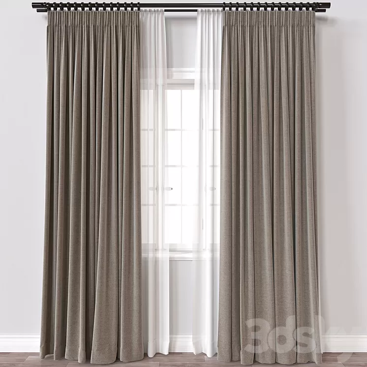 Curtain A145 3D Model