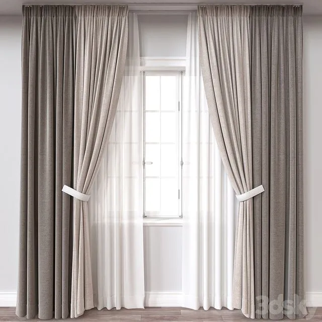 Curtain A166 3D Model