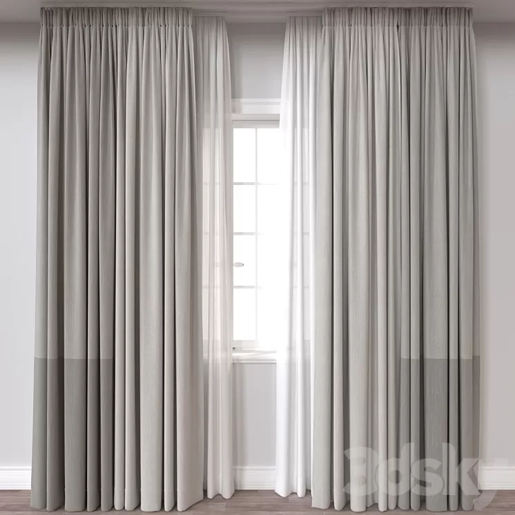 Curtain A283 3D Model