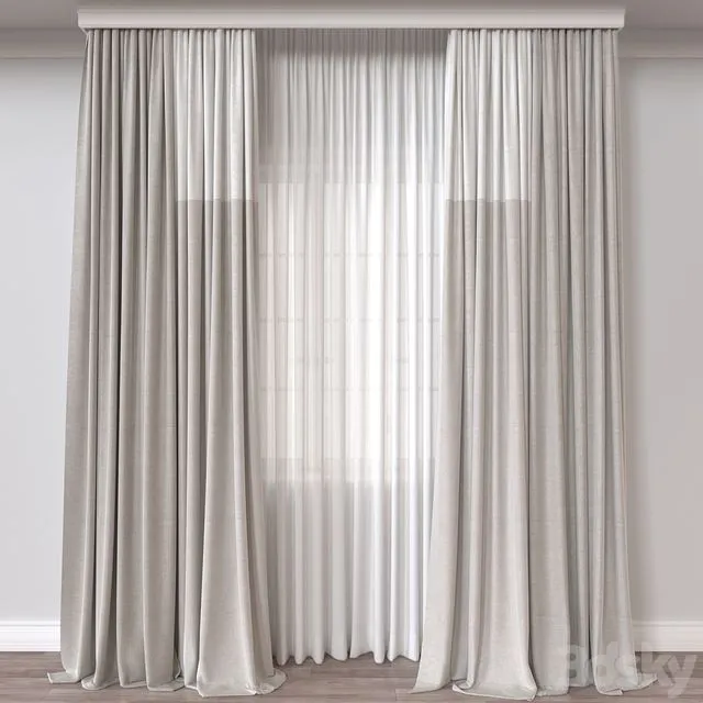 Curtain A295 3D Model
