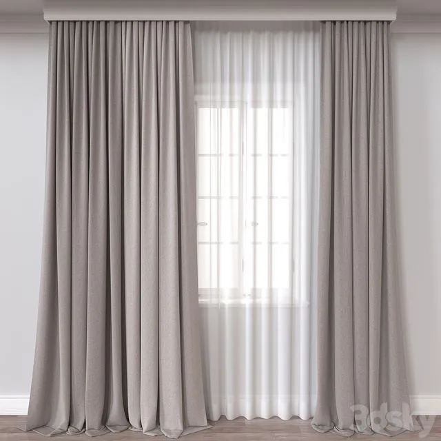 Curtain A351 3D Model