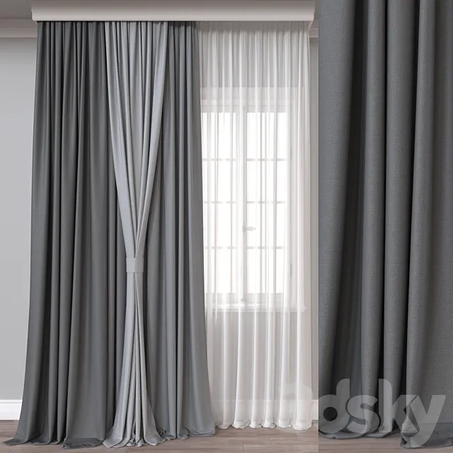 Curtain A478 3D Model