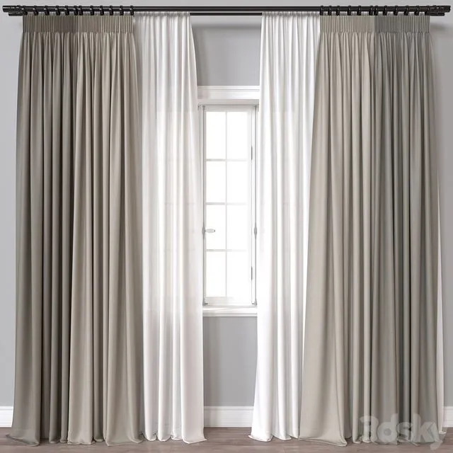 Curtain A528 3D Model
