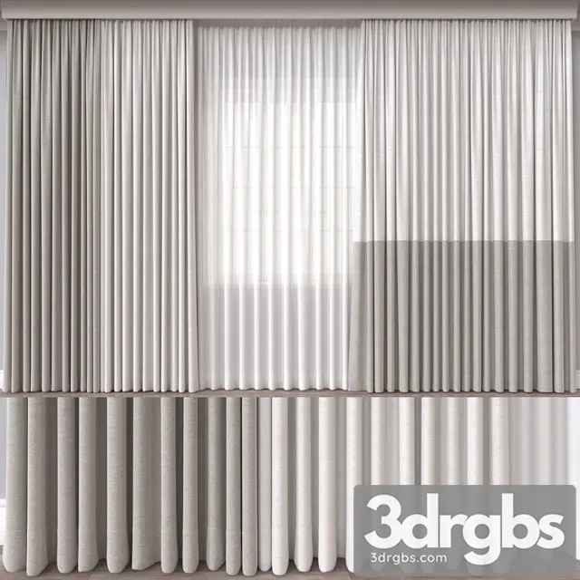 Curtain A557 3D Model Download