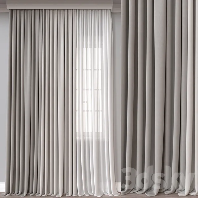 Curtain A586 3D Model
